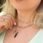 Sieraden inspiratie met het nieuwe stainless steel jasseron met oil gekleurde spikes: