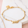 Deze sieraden kun je maken met de nieuwe stainless steel jaartal tussenstukken: