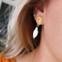 Inspiratie voor het maken van haaraccessoires en oorbellen met zoetwaterparels: 