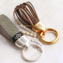 Mix en Match sleutelhanger inspiratie met DQ leer en maritiem koord