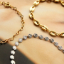 Deze trendy sieraden kun je maken met stainless steel jasseron: 