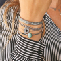 Prachtige ringen en armbanden van stainless steel met natuursteen!