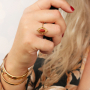 Prachtige ringen en armbanden van stainless steel met natuursteen!