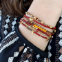 Met Miyuki kralen kun je deze trendy armbandjes maken: 