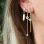 Trendy oorbellen en armbanden met zirkonia bedels en tussenstukken: