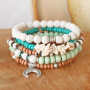 Inspiratie voor het maken van heren en dames armbanden met houten kralen 