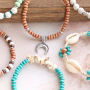 Inspiratie voor het maken van heren en dames armbanden met houten kralen 
