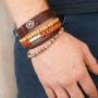 Cre&euml;er stoere heren armbanden voor Vaderdag met diverse kralen 