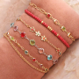 Inspiratie voor jasseron met crystal glas en oorbellen van brass metaal