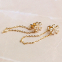 Inspiratie voor jasseron met crystal glas en oorbellen van brass metaal