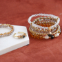 Ontwerp schitterende sieraden sets met deze prachtige serie top facet kralen disc