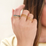 Prachtige stainless steel ringen om samen te combineren