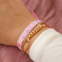 Gebruik dit mooie lint voor je armbanden collectie
