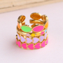 Zo draag je deze rvs ringen in vrolijke kleuren