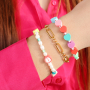 Valentijns sieraden met kleurrijke polymeer kralen