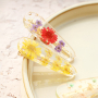 Droogbloem armbanden met bijpassende haarclips