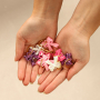 Sieraden inspiratie met acryl strik bedels en hartjes oorbellen