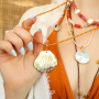 Get creative met grote schelp hangers en kralen