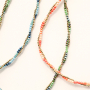 Mix & match met ketting met facet kralen en hartjes oorbellen