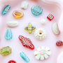 Sieraden maken met acryl kralen in najaarskleuren