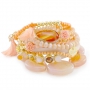 Leuke ringen gemaakt met 5 mm leer & oranje sieraden!