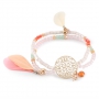 Mooie armbanden en oorbellen met kleine veertjes!