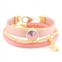Leuke sieraden gemaakt met trendy plat en gestikt Jean Jean koord