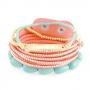 Luxe ketting en armbanden set in prachtige kleuren