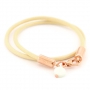 Let&rsquo;s go to the beach sieraden set met hout, leer, kokos & schelp kralen. 