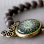 Hippe boho sieraden gemaakt met Mandala Cabochons Basic en onderdelen van DQ metaal!