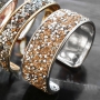 Prachtige armbanden met Crystal Diamond Tape en Crystal glitter tape voor een sparkly glitter look!