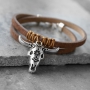 Schitterende sieraden met onze leuke DQ leren buffel kop hangers in een nieuwe kleinere maat!