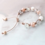 Schitterend sieraden setje in pastel kleurtjes voor een frisse nieuwe look met onze Glaskralen Transparant Gem&ecirc;leerd. 