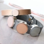 Metallic Cuoio armbanden en armbanden van DQ leer voor de feestdagen 