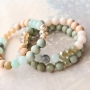  Schattige sieraden van natuursteenkralen in combinatie met hout, facet en ImpressArt