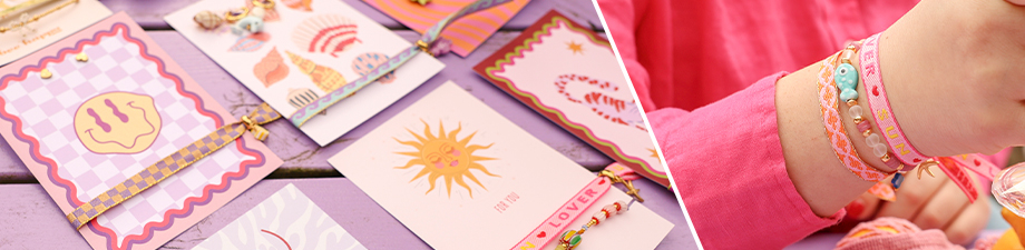 New! Lint met tekst en unieke sieraden kaartjes New! Lint met tekst en unieke sieraden kaartjes